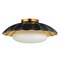 Maxim Lighting Primrose 1-Light Flush Mount, Black/Gold Leaf 18059BKGL - alternate 1